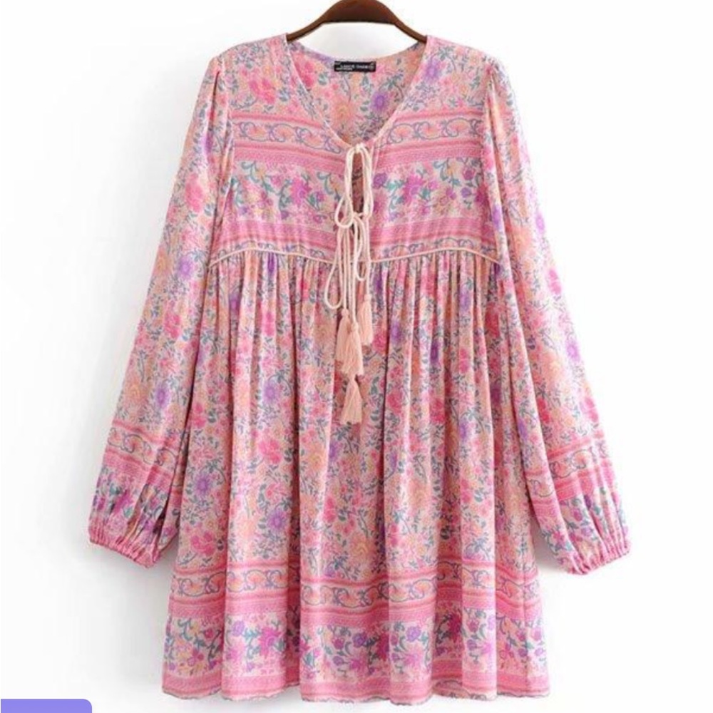 Goodnight Macaroon Floral Pink Tunic